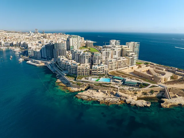 looking down on Sliema