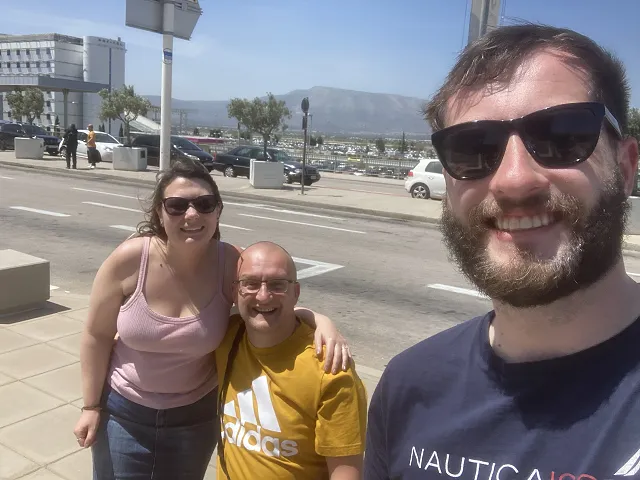 The Greek Specialist Team outside Athens Airport